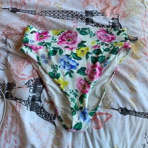 aerie floral swimsuit bottoms nwot